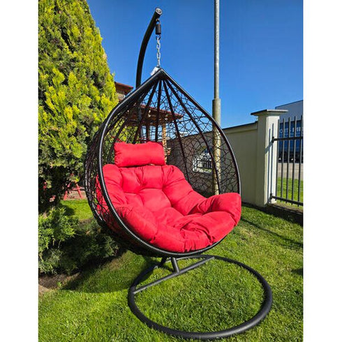 Ljuljaška jaje crno/crveno F031C